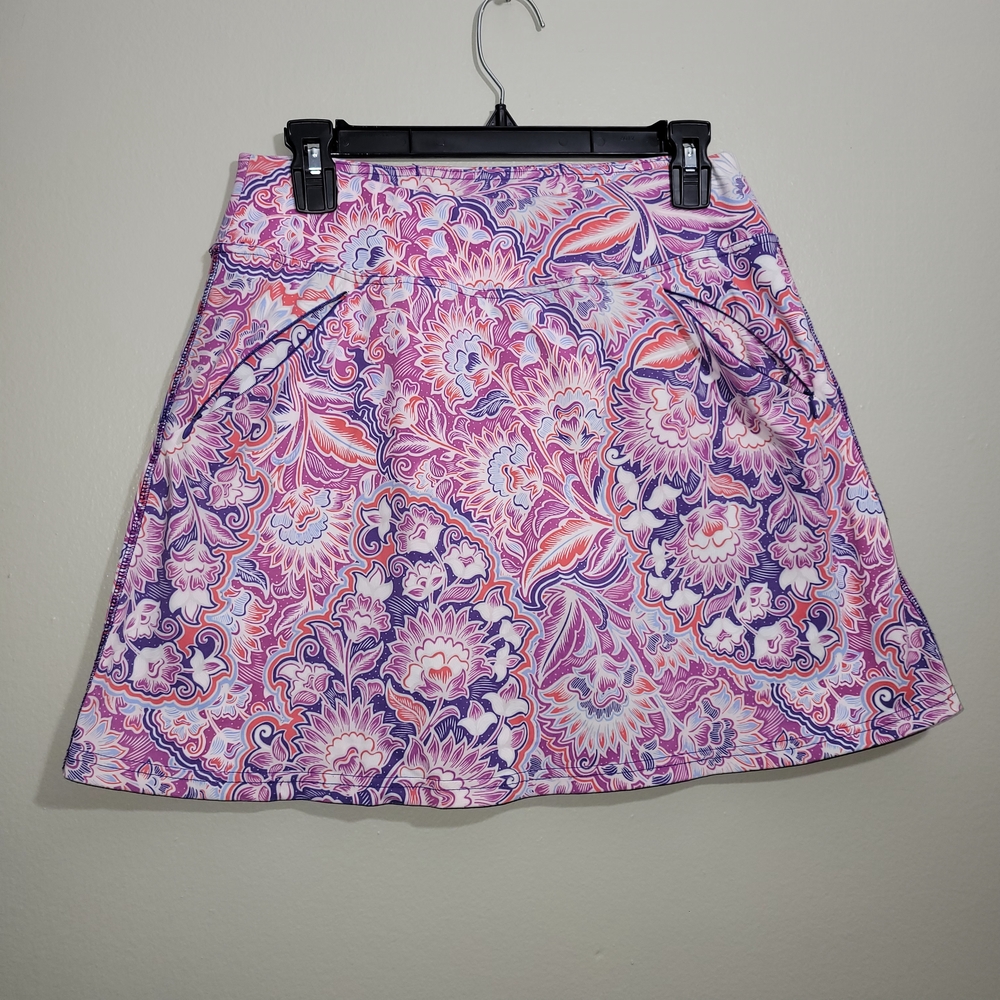 Title Nine Pink and Purple A-Line Skirt Size S